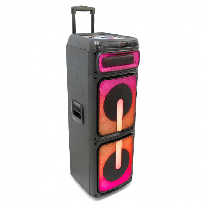 BOXA PORTABILA 2X10"/25CM 400W RMS CU USB/SD/BLUETOOTH [3]