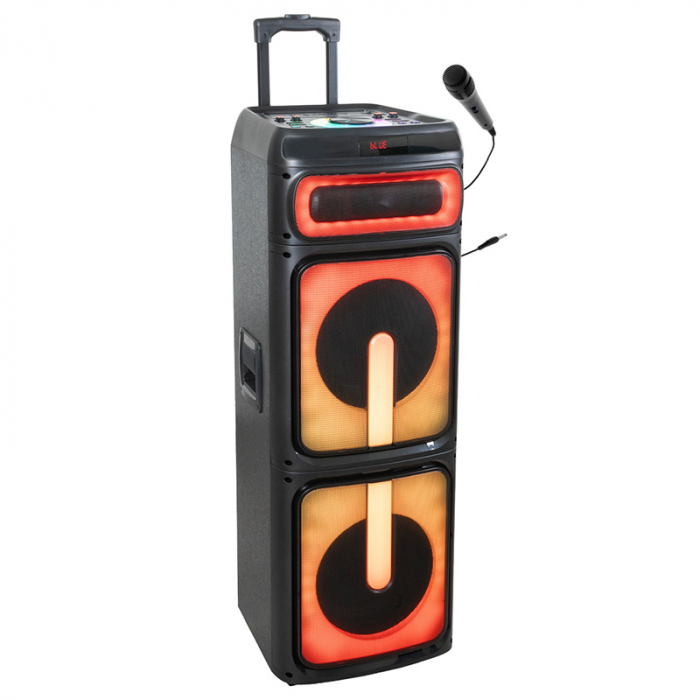 BOXA PORTABILA 2X10"/25CM 400W RMS CU USB/SD/BLUETOOTH [2]