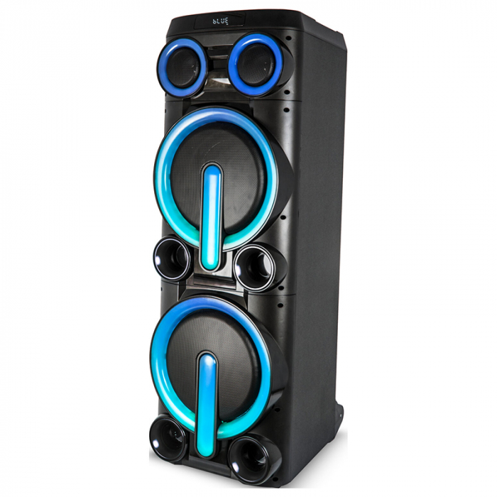 BOXA PORTABILA 2X10" BLUETOOTH/AUX/USB + MIC WIRELESS UHF [3]