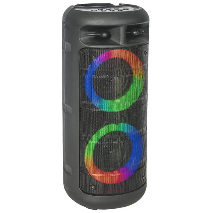 BOXA PORTABILA 2X4"/10CM 200W BT/FM/USB/MSD [2]