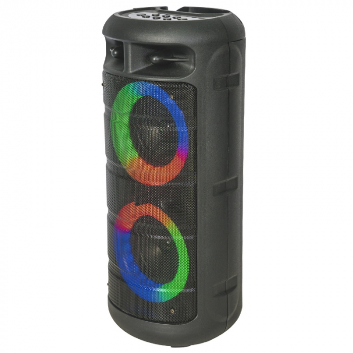 BOXA PORTABILA 2X4"/10CM 200W BT/FM/USB/MSD [3]