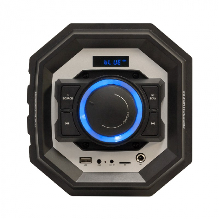 BOXA PORTABILA 2X5.25"/13.5 + 2X2"/5CM 20W BT/FM/USB/MSD [3]