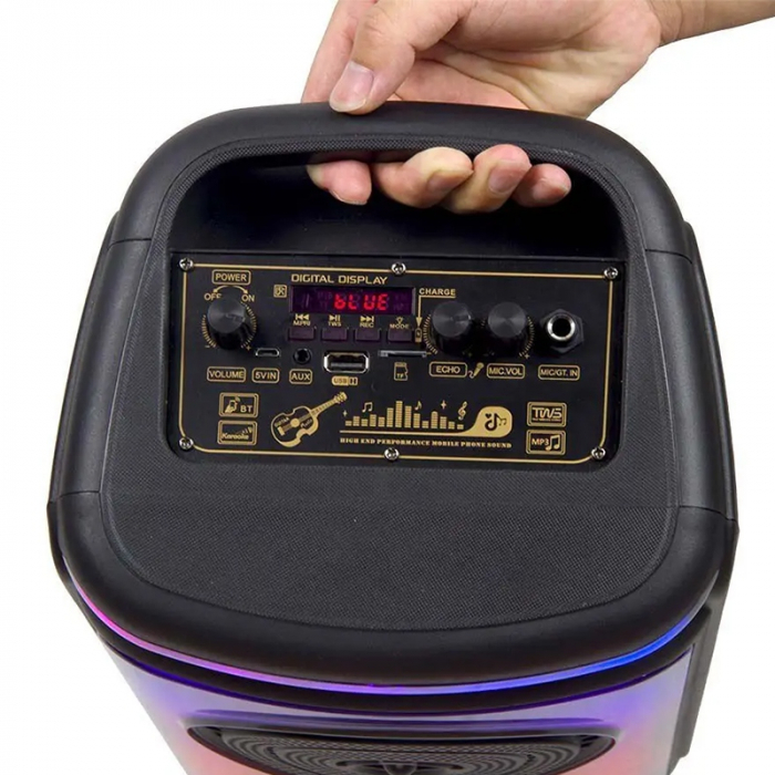 BOXA PORTABILA 2X6" 50W RMS BT/FM/AUX [7]