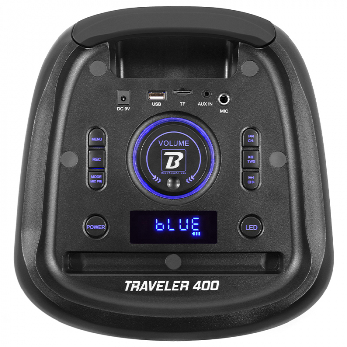 BOXA PORTABILA 2X8''/20CM CU BT/USB/SD [13]