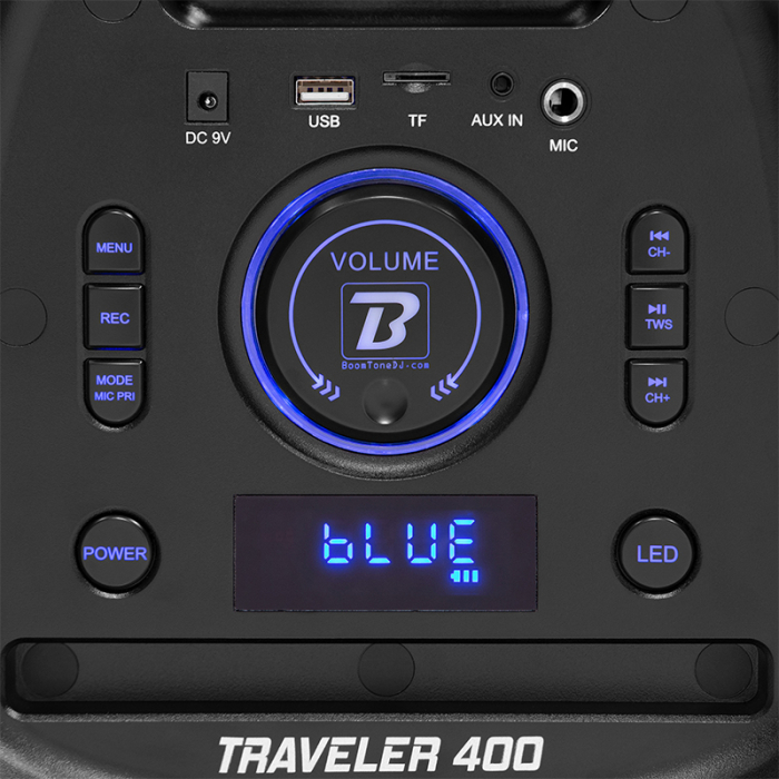 BOXA PORTABILA 2X8''/20CM CU BT/USB/SD [14]