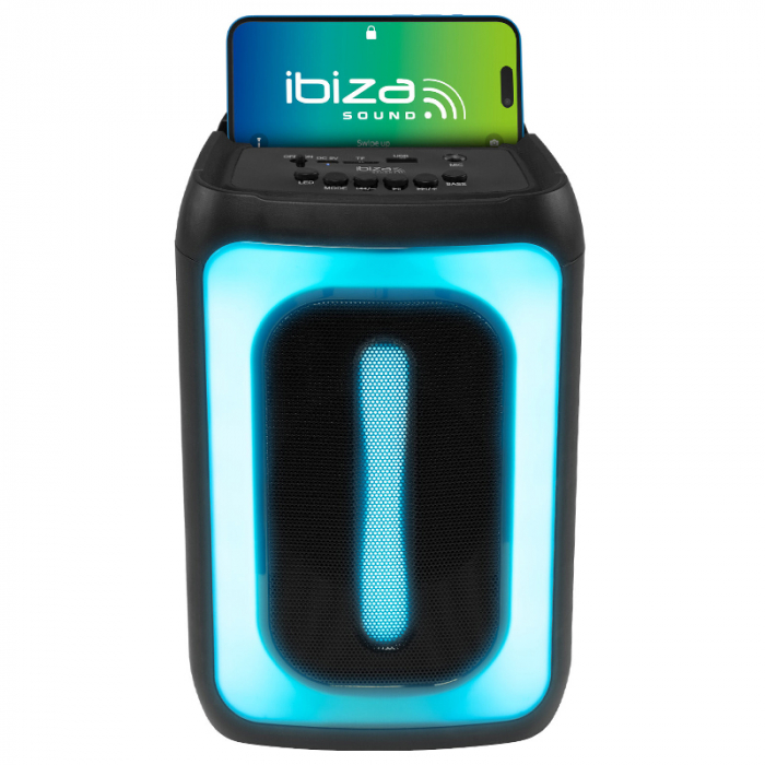 BOXA PORTABILA 4"/10CM 25W TWS BT/FM/USB/MSD [6]