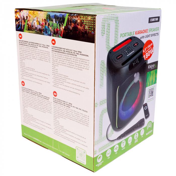 BOXA PORTABILA 6.5''/16CM 100W BT/FM/USB/MSD [7]