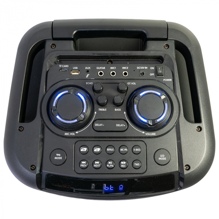 BOXA PORTABILA CU EFECTE LED 12"/30CM CU TWS BT/USB/AUX//MSD [7]