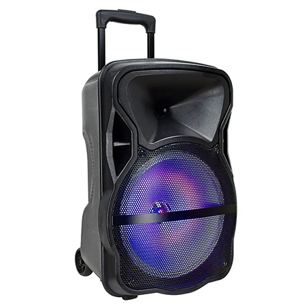 BOXA PORTABILA ILUMINATA LED 12"/30CM 35W RMS CU USB/SD/BT/FM [1]