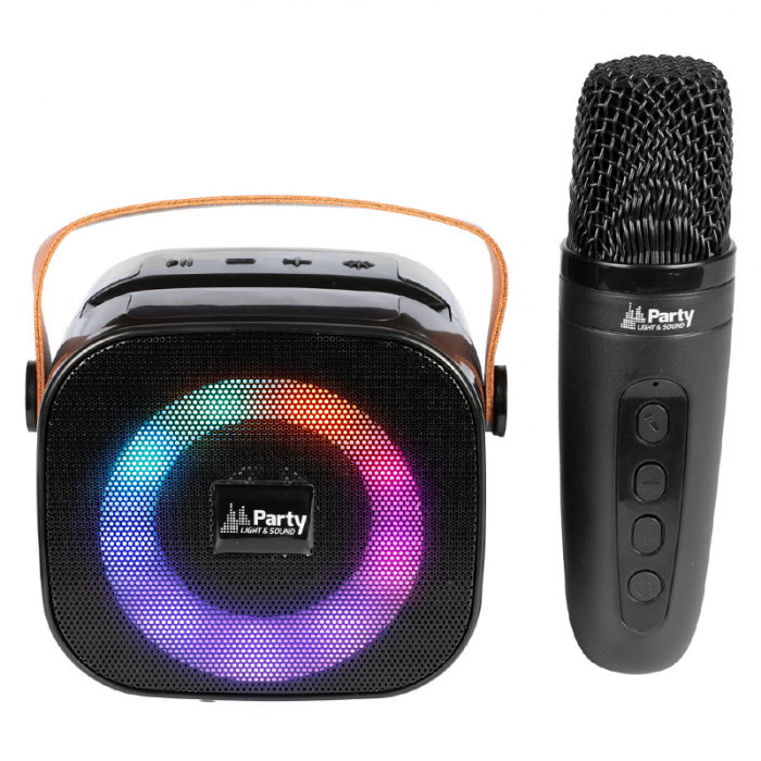 BOXA PORTABILA KARAOKE CU 1 MICROFON FUNTIE BT/USB/TWS [3]