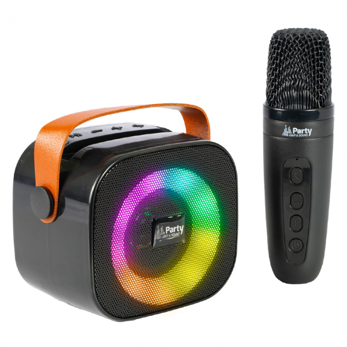BOXA PORTABILA KARAOKE CU 1 MICROFON FUNTIE BT/USB/TWS [2]