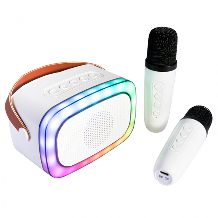 BOXA PORTABILA KARAOKE CU 2 MICROFOANE FUNCTIE BT/USB/TWS [2]