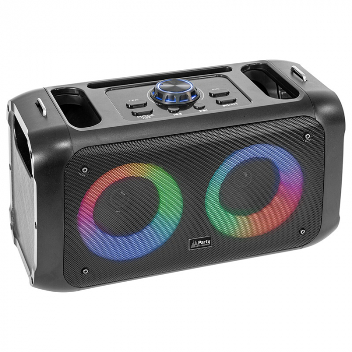 BOXA PORTABILA TWS 2X3"/8CM ILUMINATA LED [2]