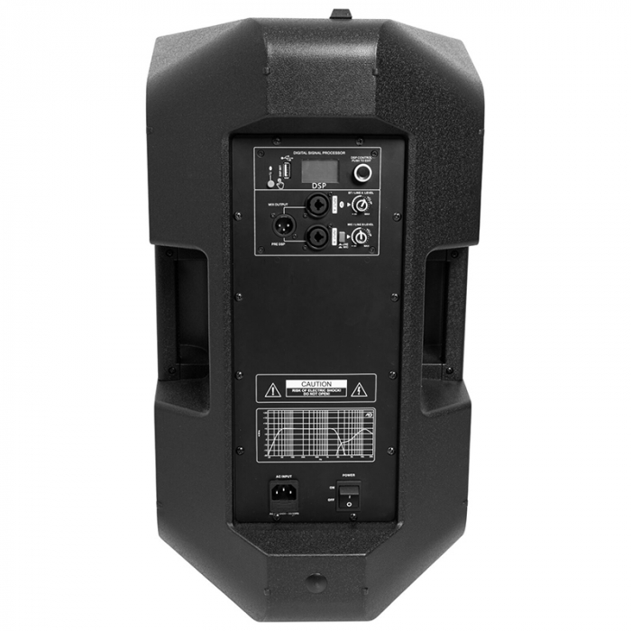 BOXA PROFESIONALA ACTIVA 2CAI 12"/30CM 400W RMS [7]
