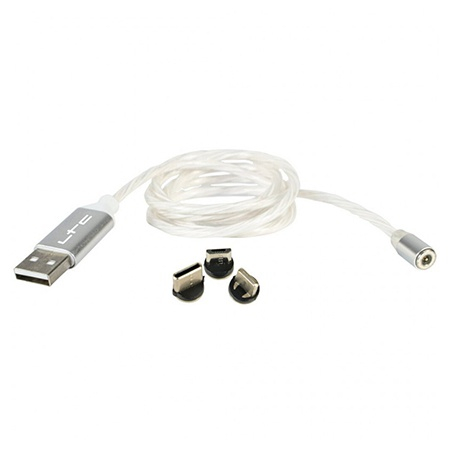 CABLU 1M 3IN1 TIP C/IPHONE/MICRO USB ILUMINAT LED RGB [1]