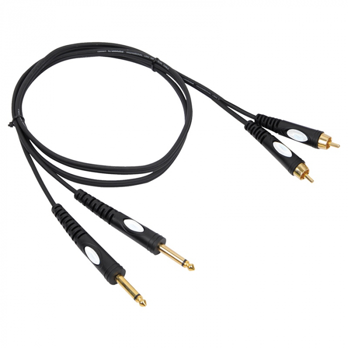 CABLU 2 RCA - 2 JACK 6.35 MONO 3M [2]