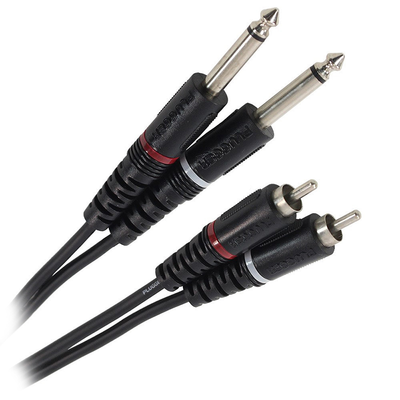 CABLU 2X JACK 6.35 TATA MONO - 2RCA TATA 3M [2]