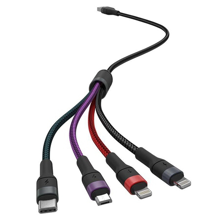 CABLU 4IN1 TIP C - MICROUSB - USB - LIGHTNING 1.2M [1]