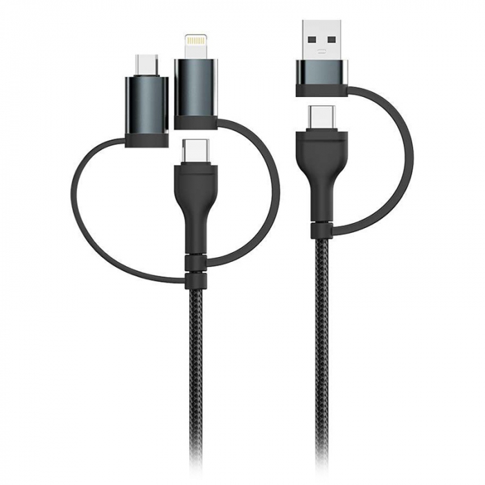 CABLU 5IN1 TIP C - MICROUSB - USB - LIGHTNING 1.2M [2]