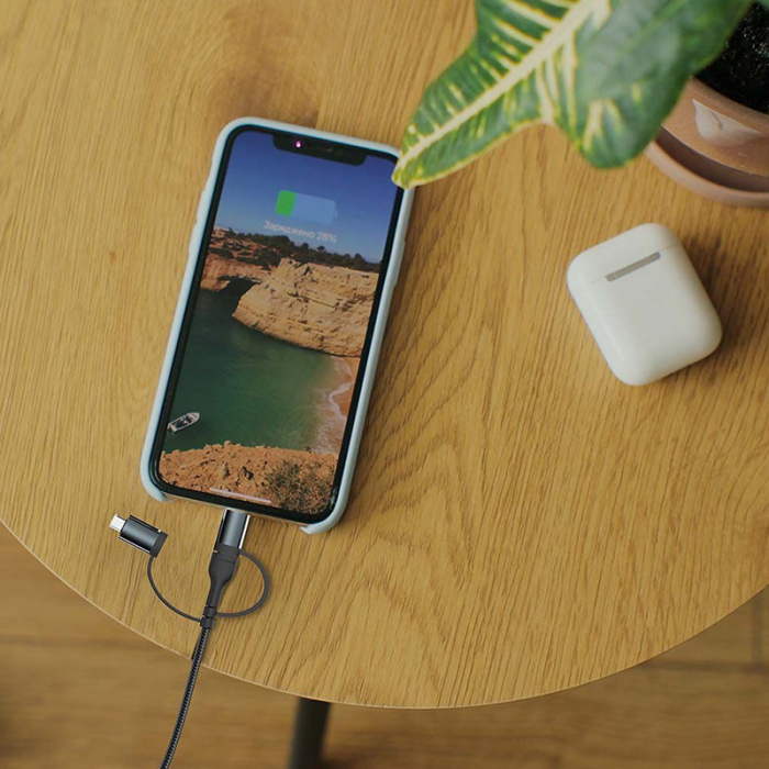 CABLU 5IN1 TIP C - MICROUSB - USB - LIGHTNING 1.2M [7]