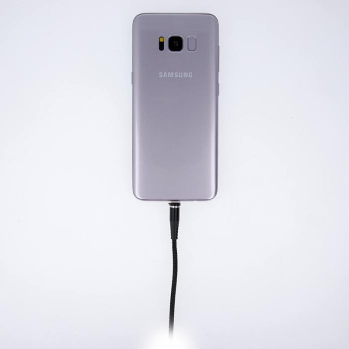 CABLU MAGNETIC 3IN1 USB-C/LIGHTNING/MICRO USB 1M 3A - NEGRU [6]