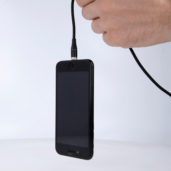 CABLU MAGNETIC 3IN1 USB-C/LIGHTNING/MICRO USB 1M 3A - NEGRU [8]