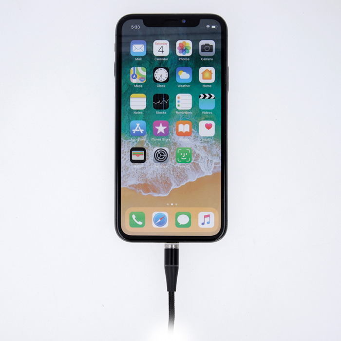 CABLU MAGNETIC 3IN1 USB-C/LIGHTNING/MICRO USB 1M 3A - NEGRU [7]