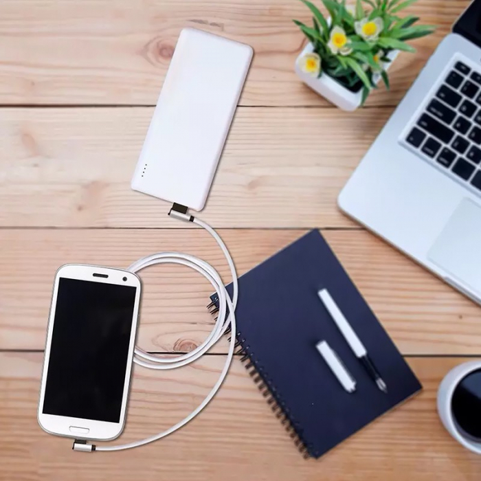 CABLU MICRO USB 1M DIAMOND EDITION - ARGINTIU [4]