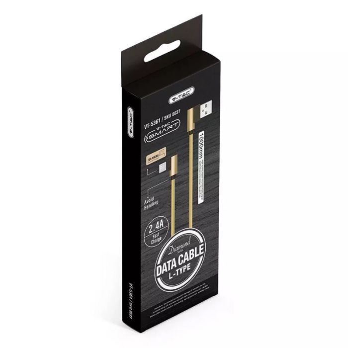 CABLU MICRO USB 1M DIAMOND EDITION - AURIU [3]