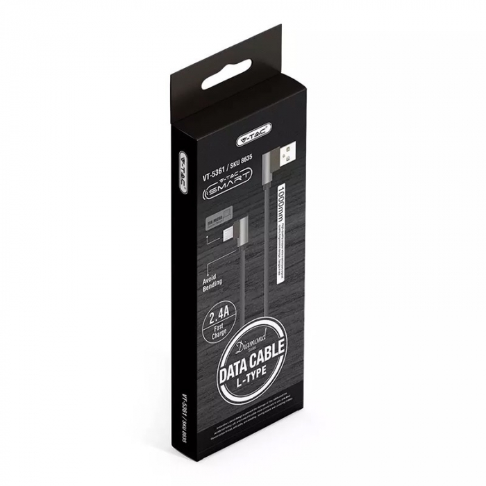 CABLU MICRO USB 1M DIAMOND EDITION - NEGRU [3]