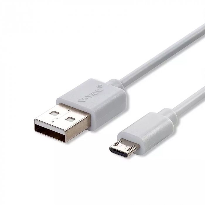 CABLU MICRO USB 1M PEARL EDITON - ALB [3]