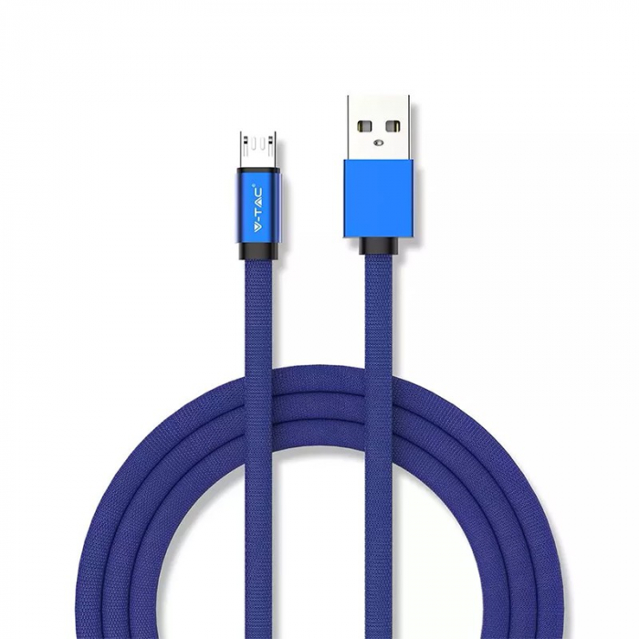 CABLU MICRO USB 1M RUBY EDITON - ALBASTRU [2]