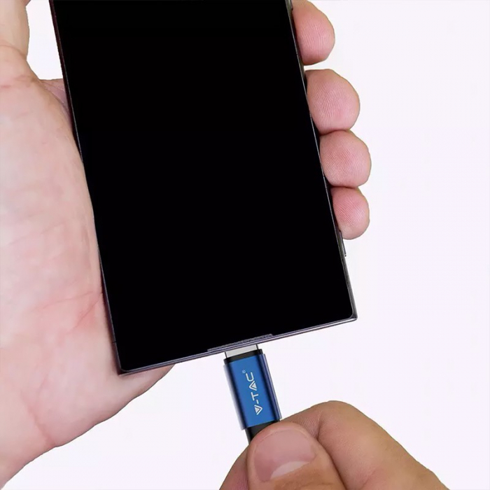 CABLU MICRO USB 1M RUBY EDITON - ALBASTRU [5]