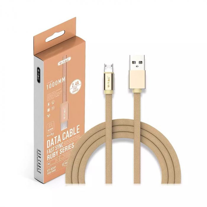 CABLU MICRO USB 1M RUBY EDITON - AURIU [3]
