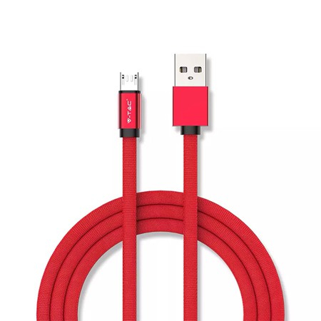CABLU MICRO USB 1M RUBY EDITON - ROSU [1]