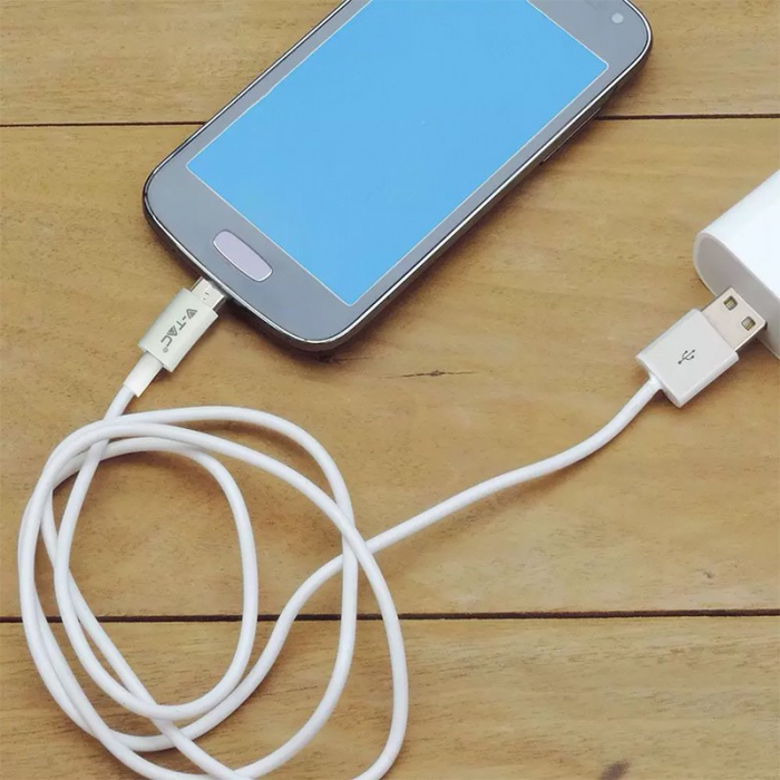 CABLU MICRO USB 1M SILVER EDITON - ALB [5]