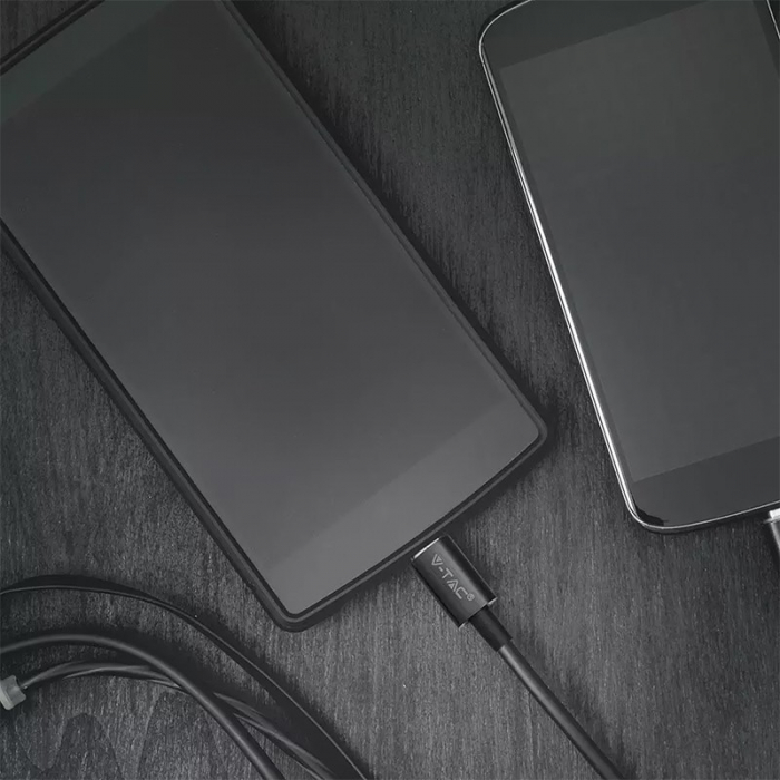 CABLU MICRO USB 1M SILVER EDITON - NEGRU [6]