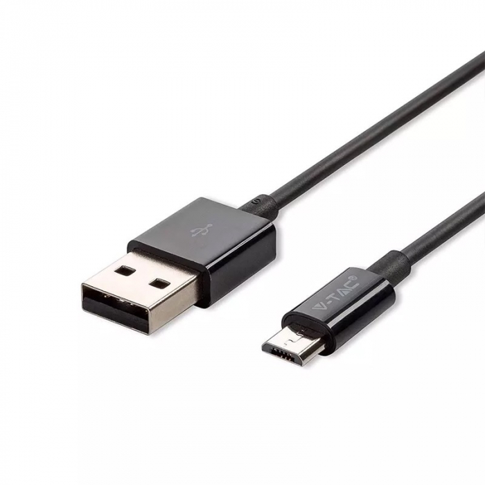 CABLU MICRO USB 1M SILVER EDITON - NEGRU [3]