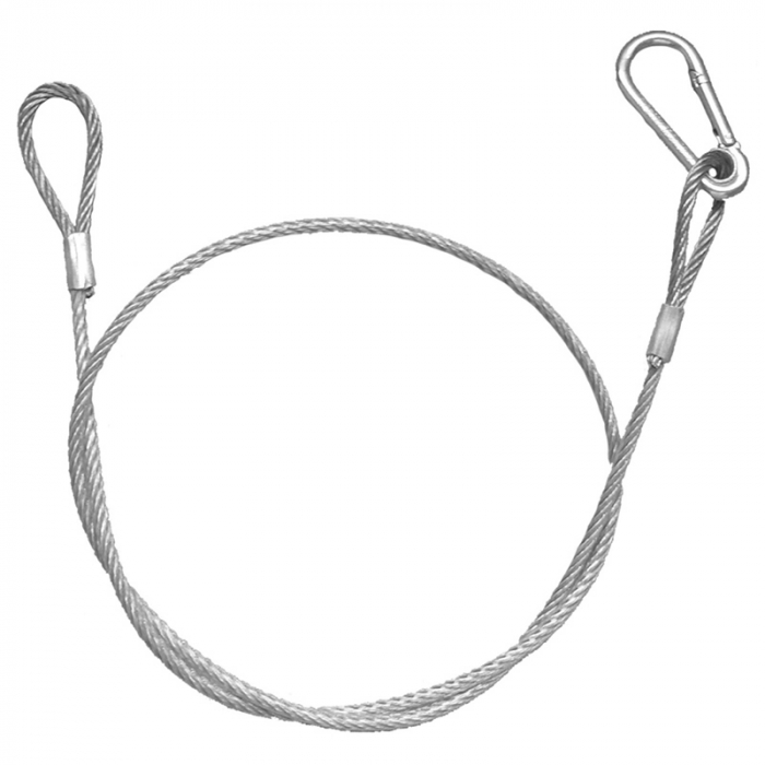CABLU OTEL CU CARABINA 87CM/4MM [2]
