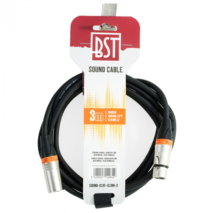 CABLU PROFESIONAL XLR TATA - XLR MAMA 3M [3]