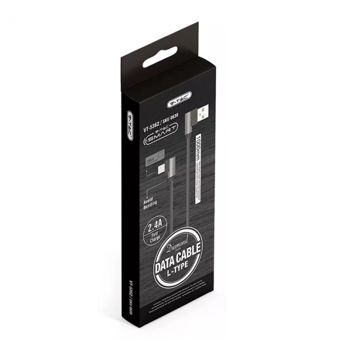 CABLU TIP C 1M DIAMOND EDITION - NEGRU [3]