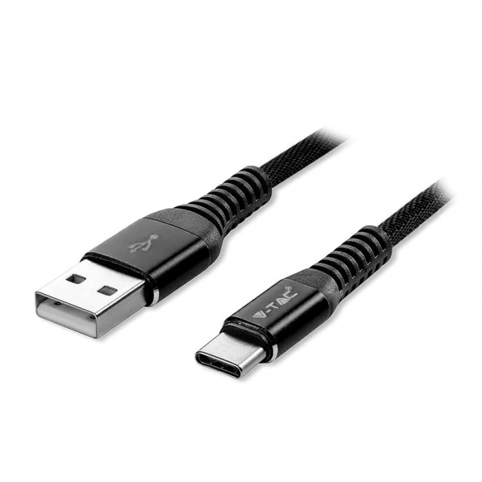 CABLU TIP C 1M GOLD EDITION - NEGRU [2]