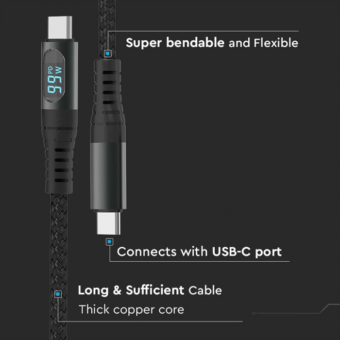 CABLU TIP C - TIP C 1M CU AFISAJ [6]