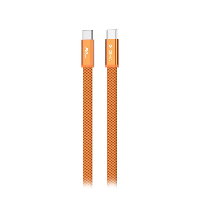 CABLU TIP C - TIP C PD 1.5M 240W - PORTOCALIU [2]