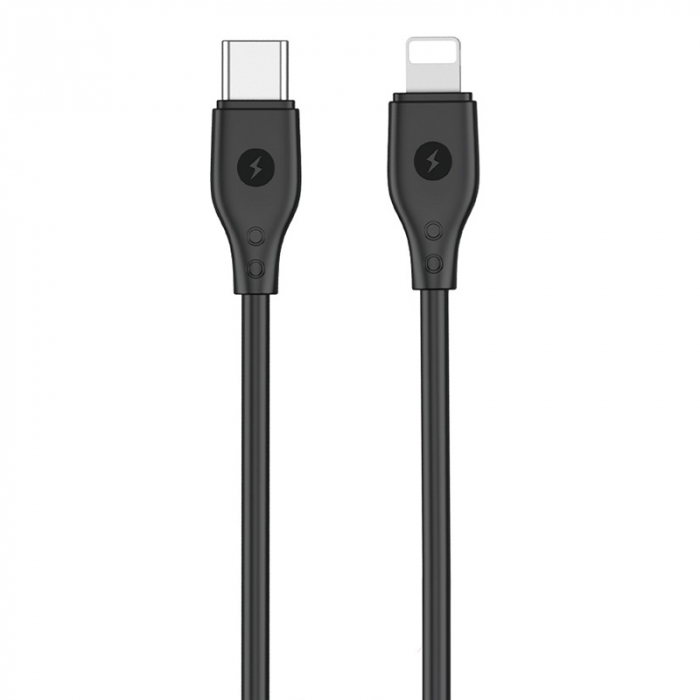 CABLU USB-C - LIGHTNING 1.2M 30W - negru [4]
