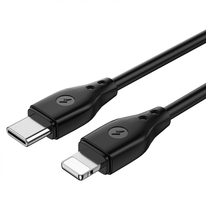 CABLU USB-C - LIGHTNING 1.2M 30W - negru [5]