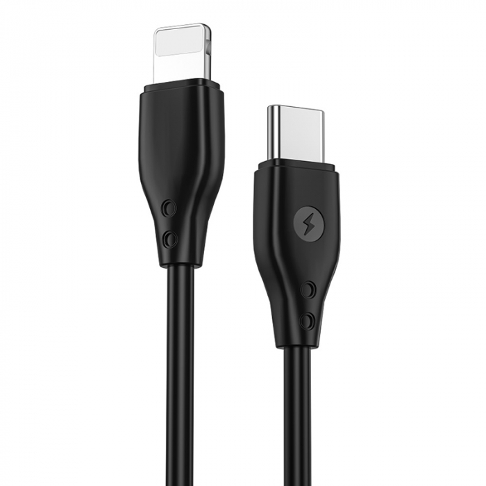 CABLU USB-C - LIGHTNING 1.2M 30W - negru [3]