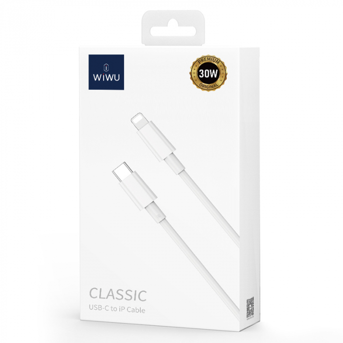 CABLU USB-C - LIGHTNING 1.2M 30W - ALB [7]