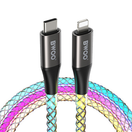 CABLU USB-C - LIGHTNING 27W ILUMINAT RGB [1]