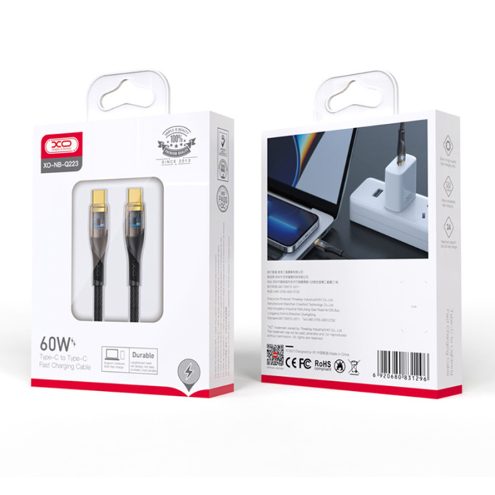 CABLU USB-C - USB-C 60W 1M - NEGRU [3]